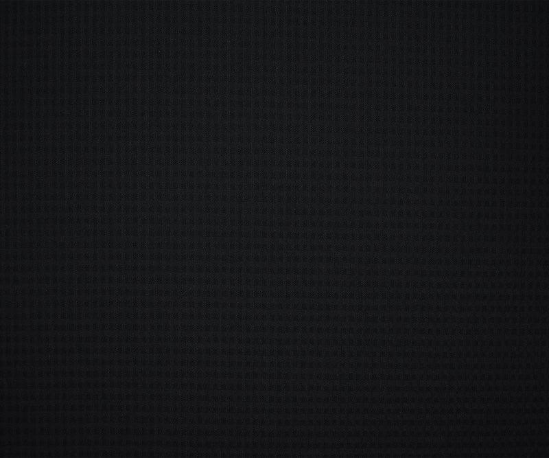 Black-Navy Poly Wool Check Dobby Woven Suiting Fabric