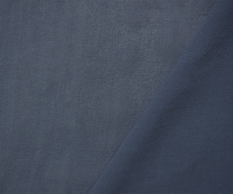 Blue Silk Solid Chiffon Woven Fabric