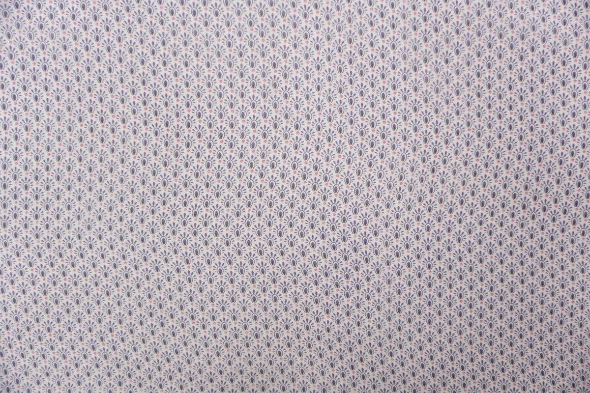 White-Multi Silk Abstract Printed Chiffon Woven Fabric