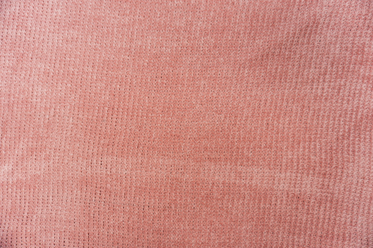 Pink Poly Nylon Chenille Sweater Knit Fabric