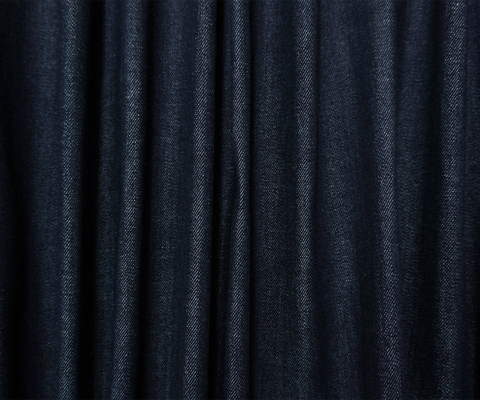 Deep Navy 11 oz. Cotton Twill Denim Woven Fabric