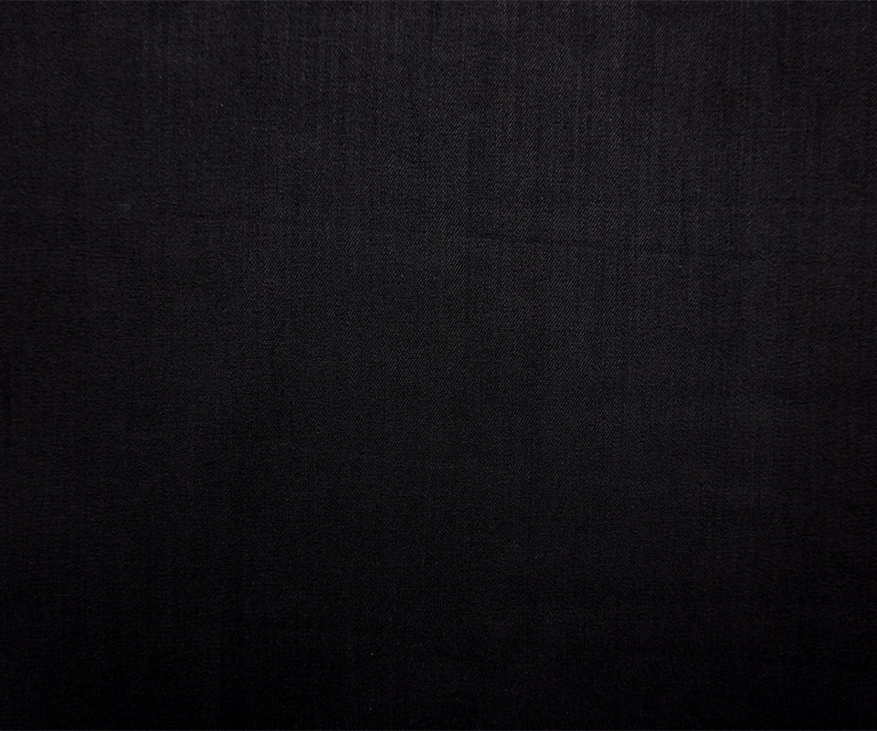 Black 9.5 oz. Cotton Blend Stretch Denim Twill Woven Fabric