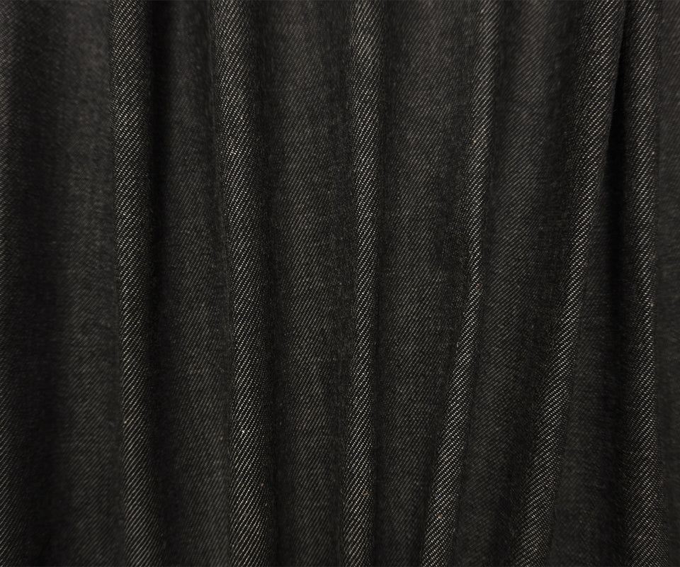 Black 10 oz. Cotton Stretch Japanese Selvedge Denim Fabric