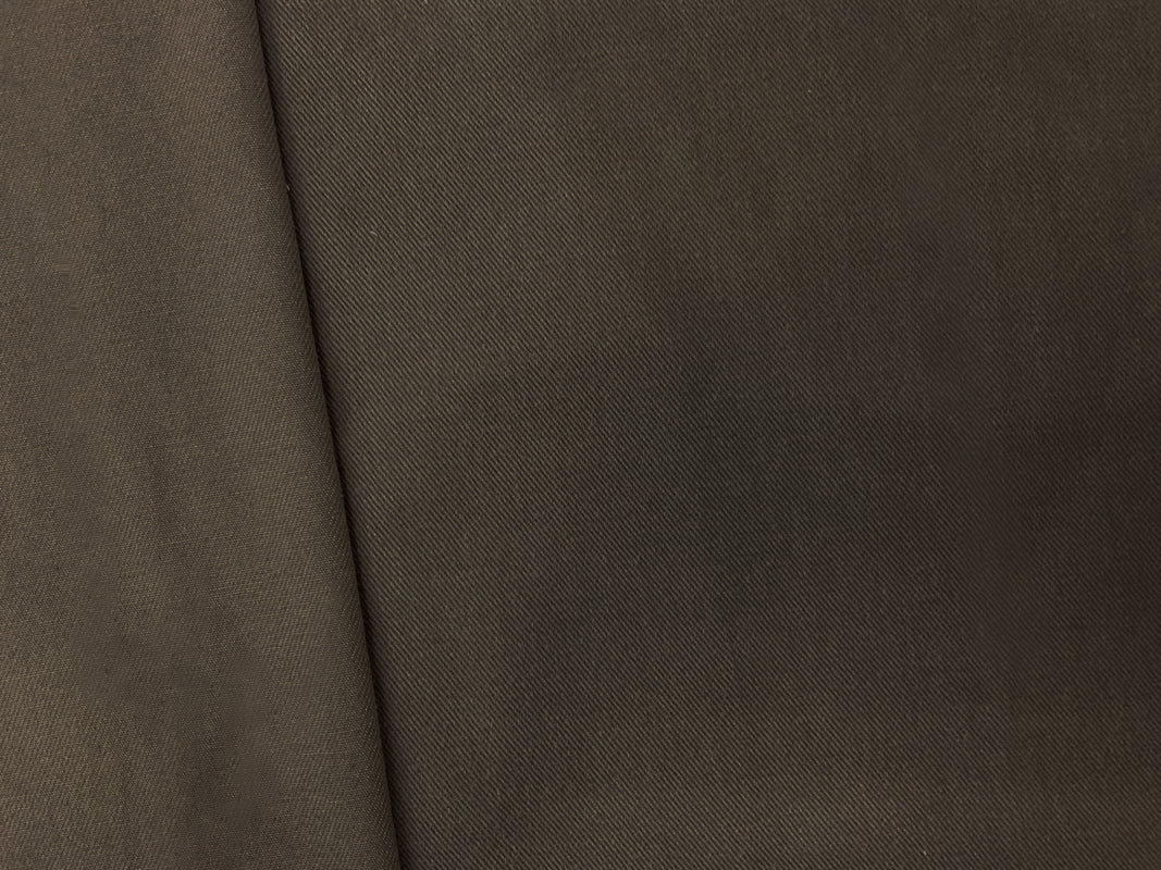 Dark Brown 11 oz. Cotton Brushed Face Bull Denim Woven Fabric