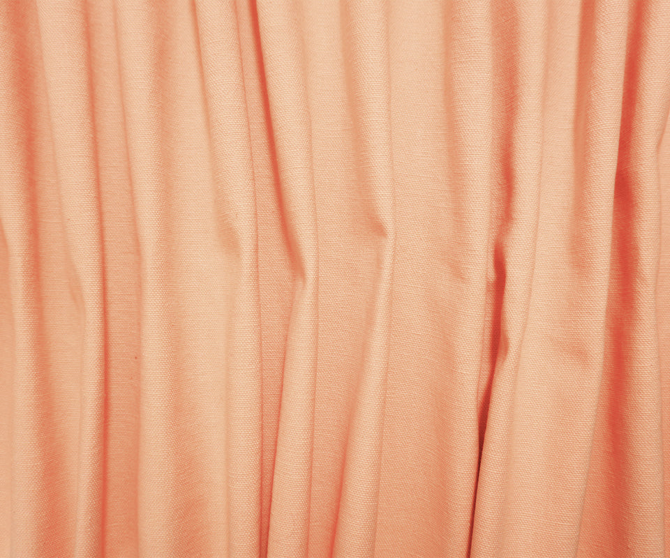 Light Orange Cotton Solid Canvas Woven Fabric