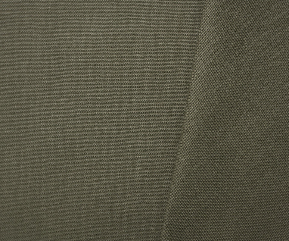 Military Green Cotton Solid Canvas Woven Fabric