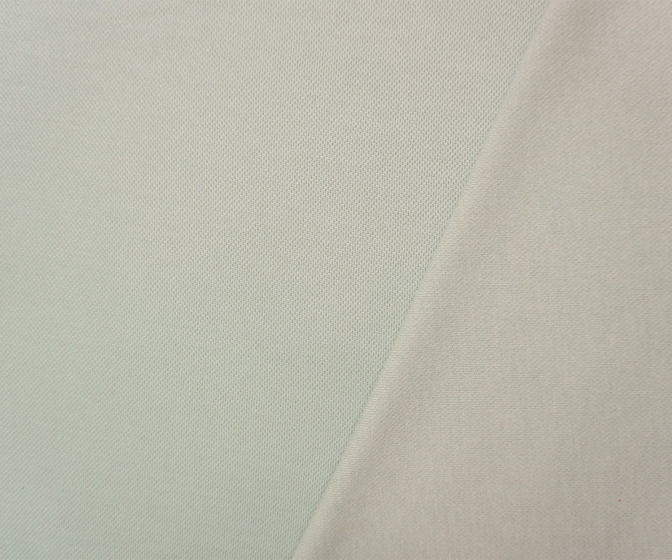Light Blue Poly Cotton Spandex Stretch Pique Knit Fabric