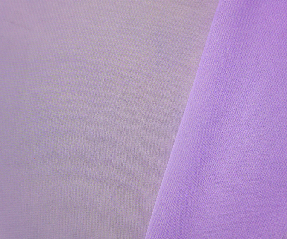 Light Lilac Purple Polyester Chiffon Woven Fabric