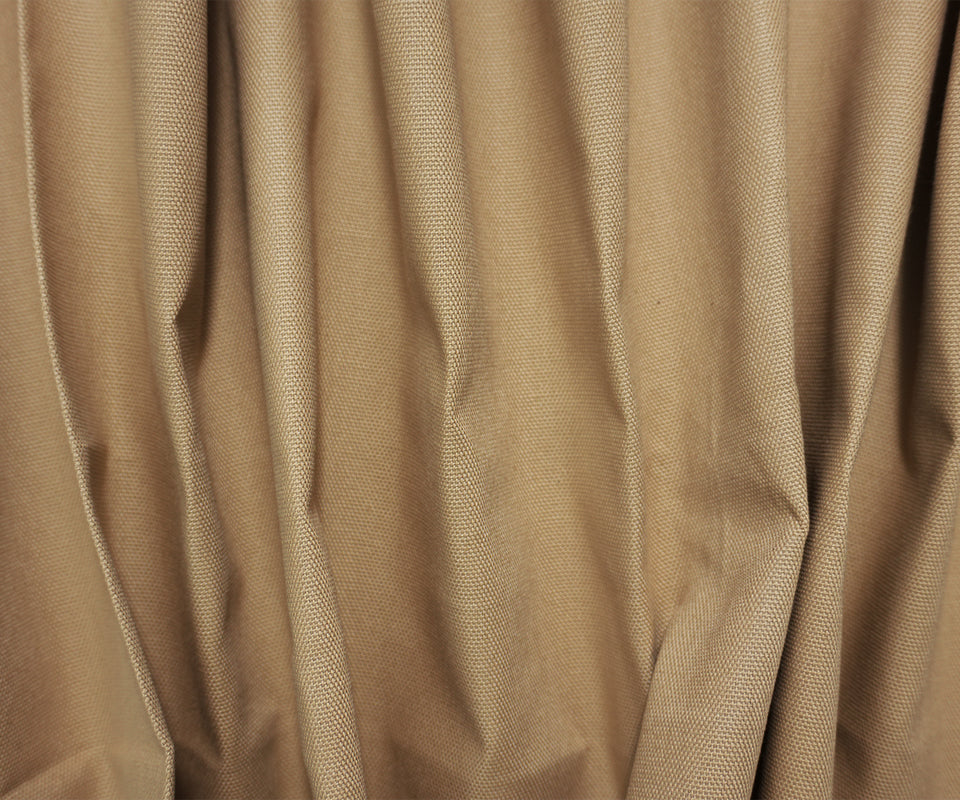Khaki Brown Cotton Duck Cloth Canvas Woven Fabric