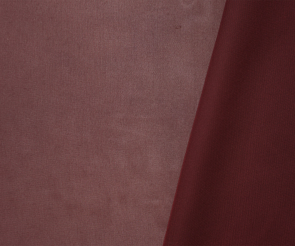 Burgundy Red Polyester Chiffon Woven Fabric
