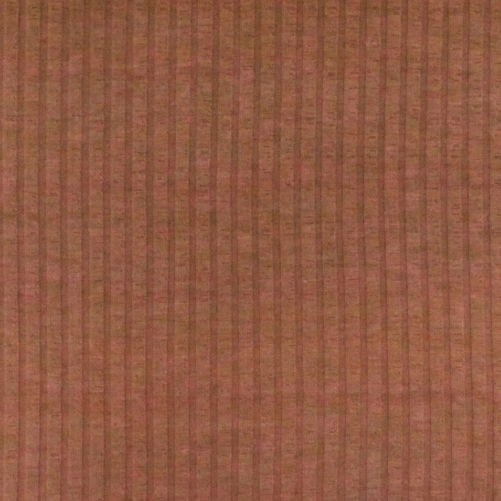 Clay Brown 4X7 Stretch Polyester Rib Knit Fabric