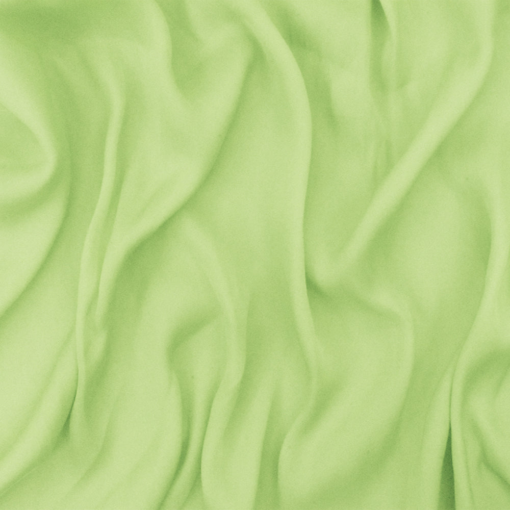 Thread Fiber Zoomed In Matcha Latte Green Famous Designer Poly Charmeuse Woven Fabric