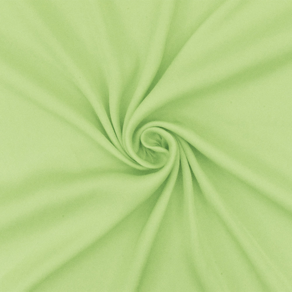 Thread Fiber Zoomed In Matcha Latte Green Famous Designer Poly Charmeuse Woven Fabric