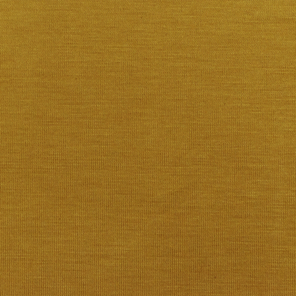 Yellow Solid Stretch Spendex Rayon Modal Jersey Knit Fabric