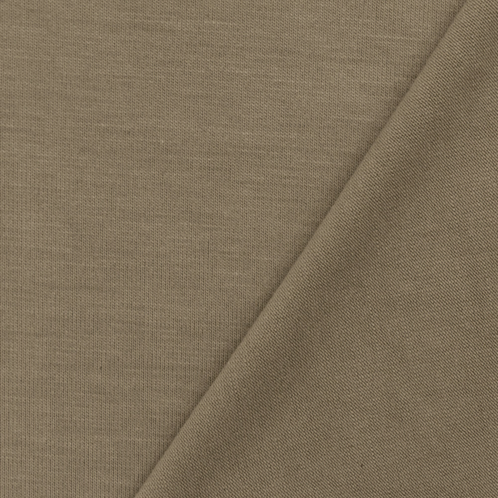 Beige Solid Stretch Spandex Rayon Modal Jersey Knit Fabric