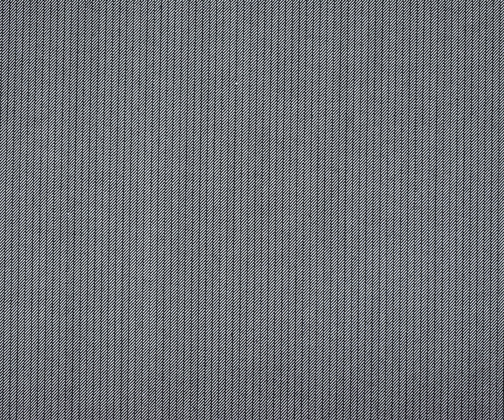 Black-White Polyester Wool Blend Striped Twill Woven Suiting Fabric