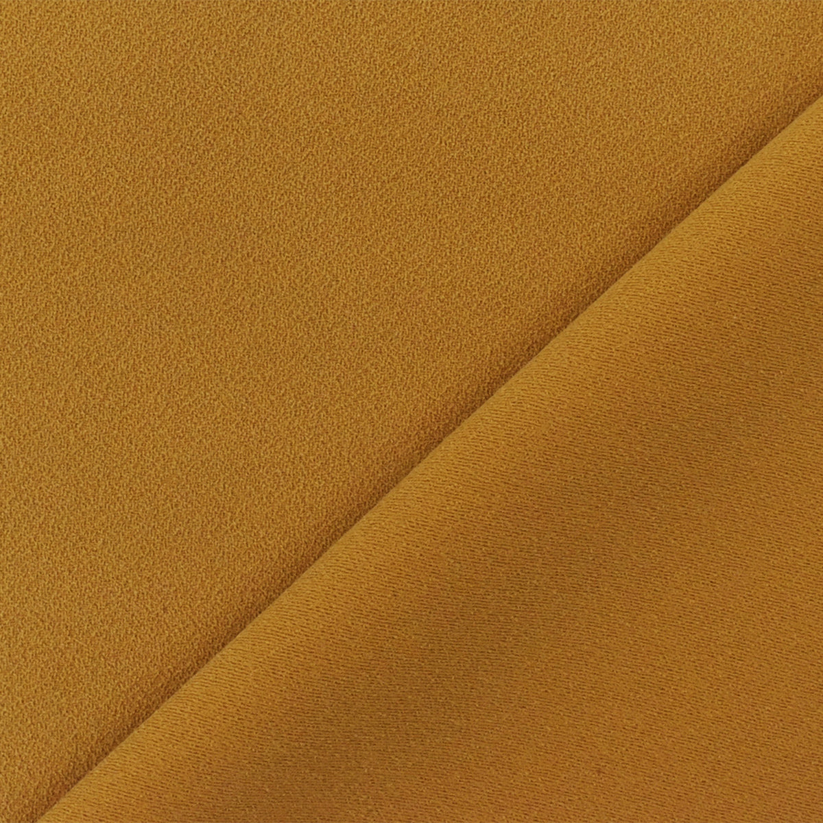 Yellow Famous Designer Poly Double Sided Crepe Woven Fabric