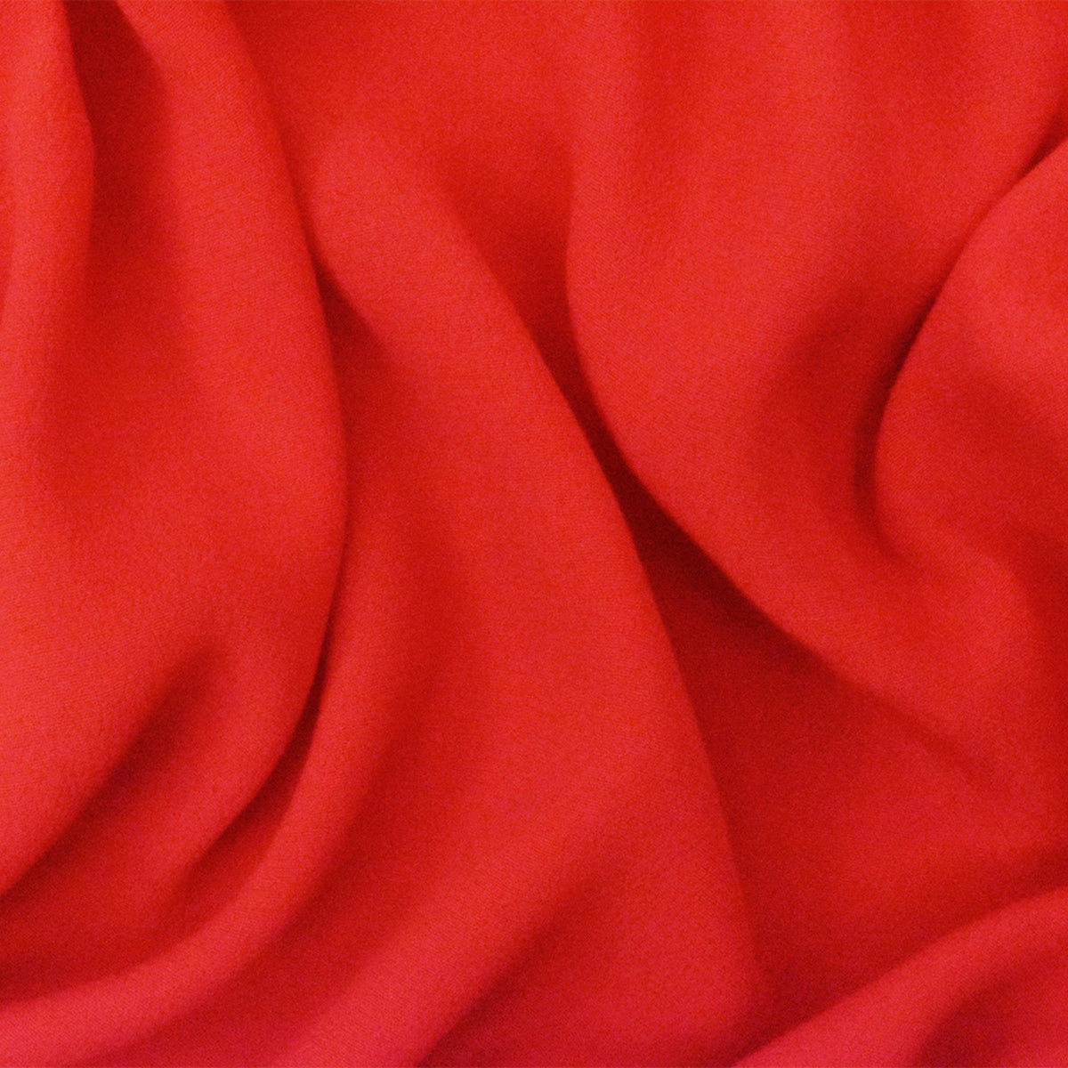 Orange Famous Designer Pebble Viscose Crepe Faille Woven Fabric