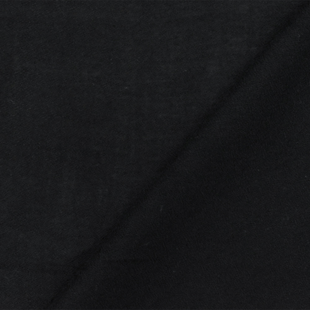 Black Famous Designer Rayon Momie Georgette Woven Fabric
