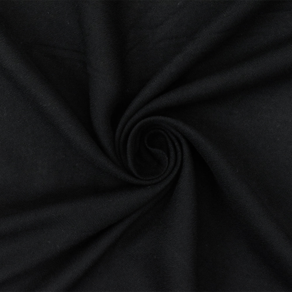 Black Famous Designer Rayon Momie Georgette Woven Fabric