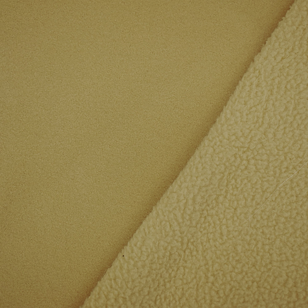 Beige Polyester Heavy Weight Polartec Wind Pro Knit Fabric