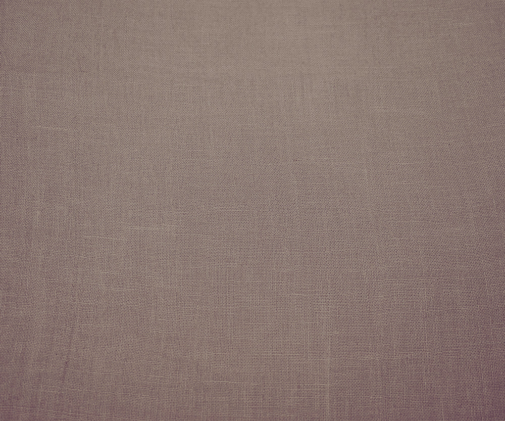 Mauve Purple Washed Semi-Sheer Solid Linen Woven Fabric
