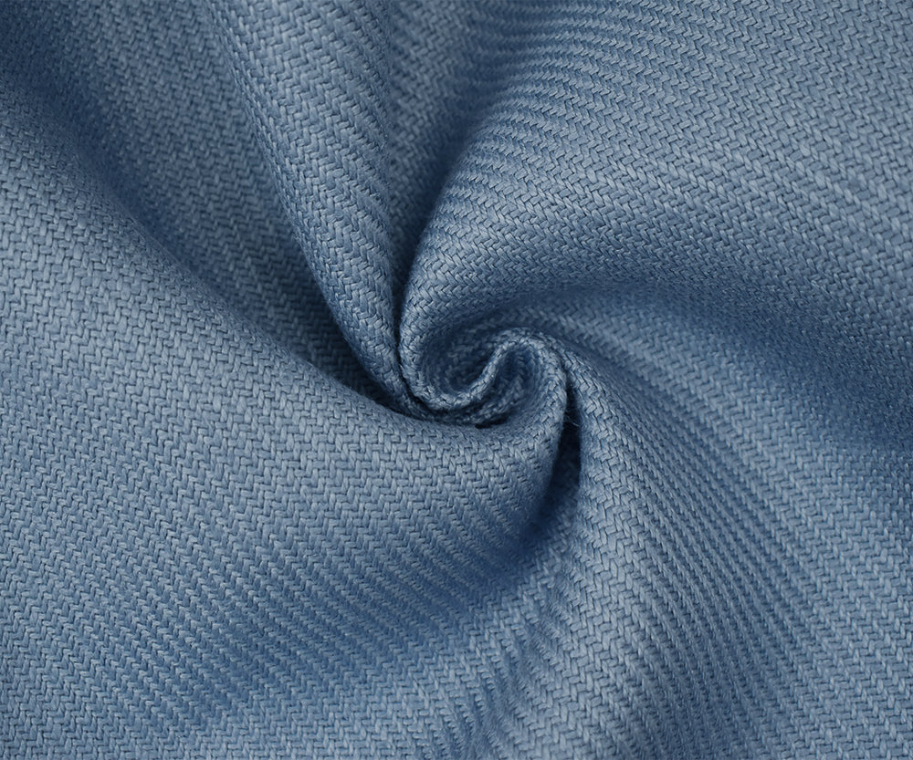 Periwinkle Blue Moygashel Twill Irish Linen Solid Woven Home Decorating Fabric