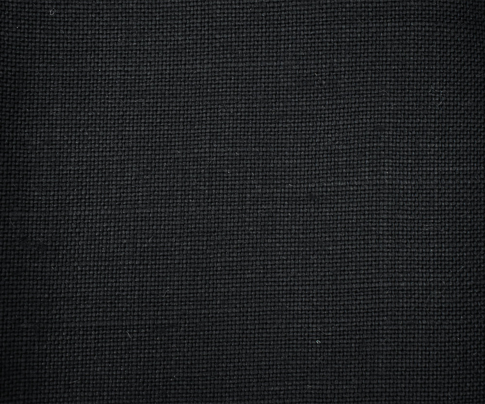 Black Moygashel Solid Woven Irish Linen Home Decorating Fabric