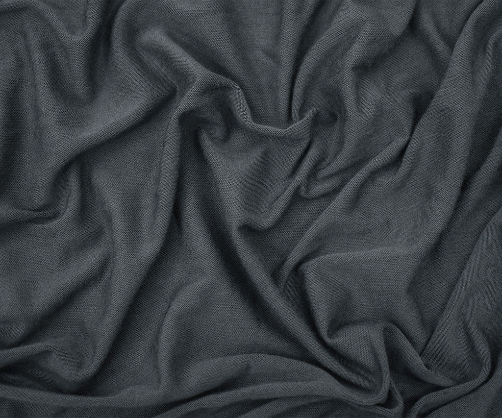 Gray Rayon Solid Jersey Knit Fabric
