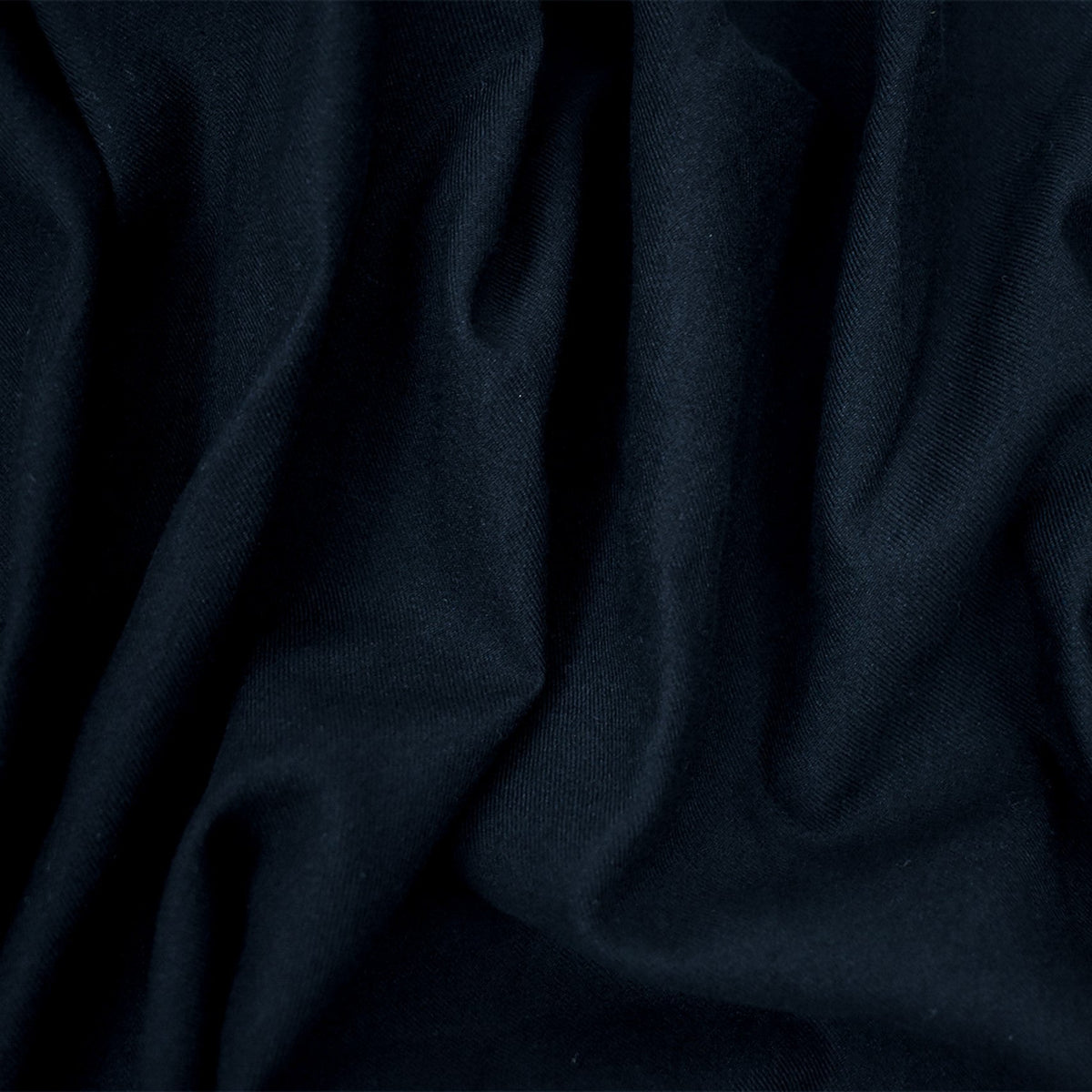 Navy-Black Wool Twill Woven Suiting Fabric