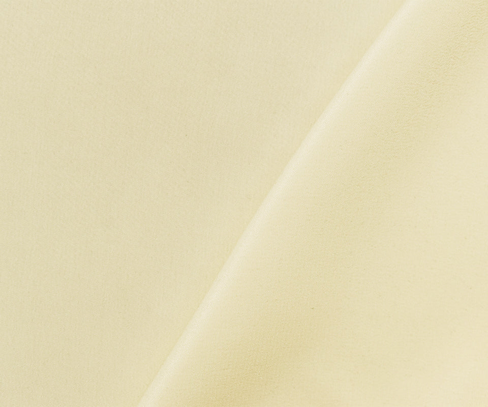 Light Beige Famous Designer Silk Crepe De Chine Woven Fabric
