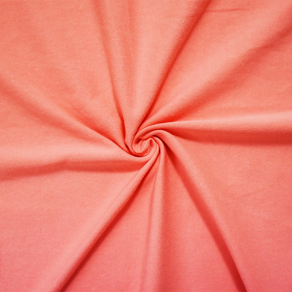 Peach Solid Cotton Spandex Knit Fabric - 10 oz - Reorderable