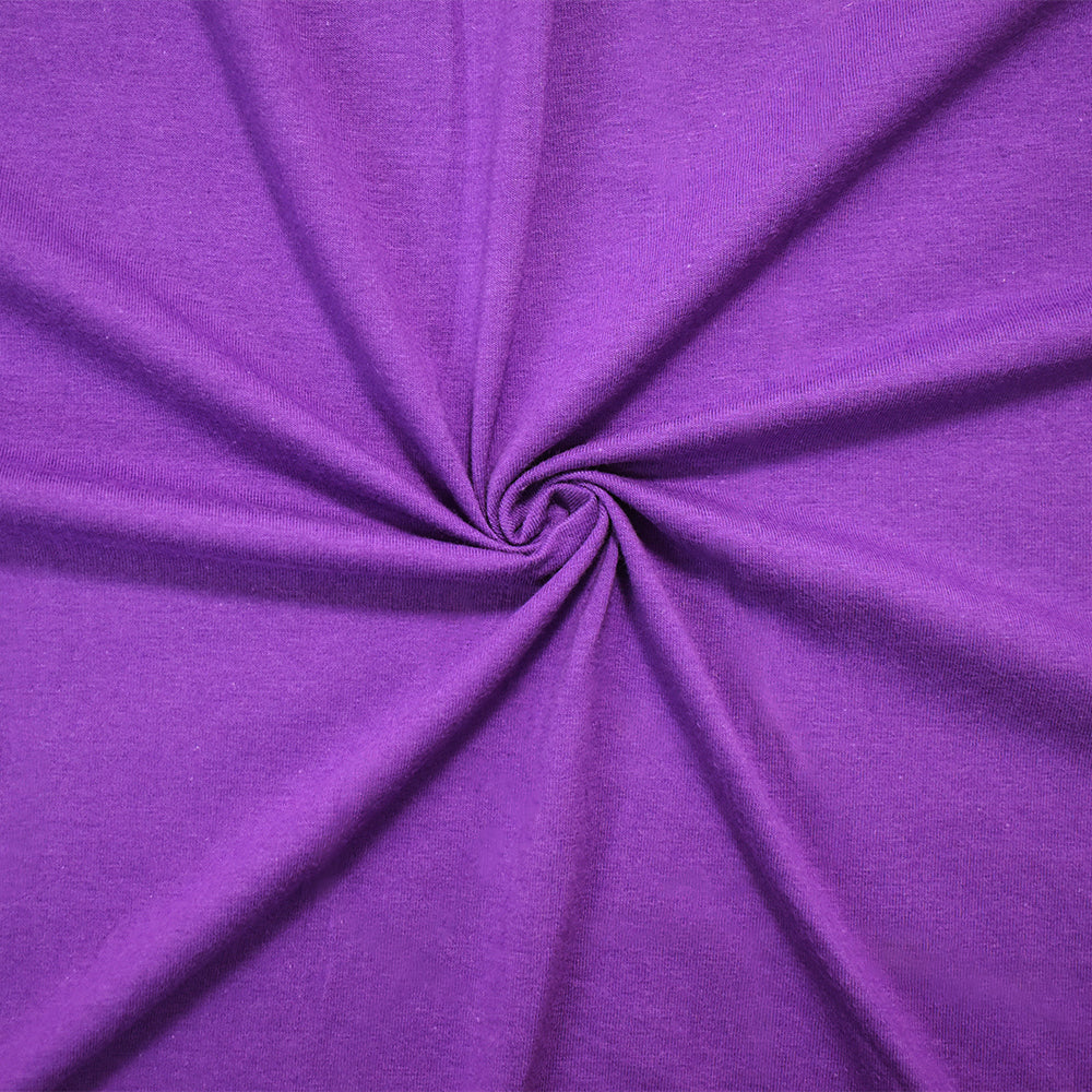 Royal Purple Solid Cotton Spandex Knit Fabric - 10 oz - Reorderable