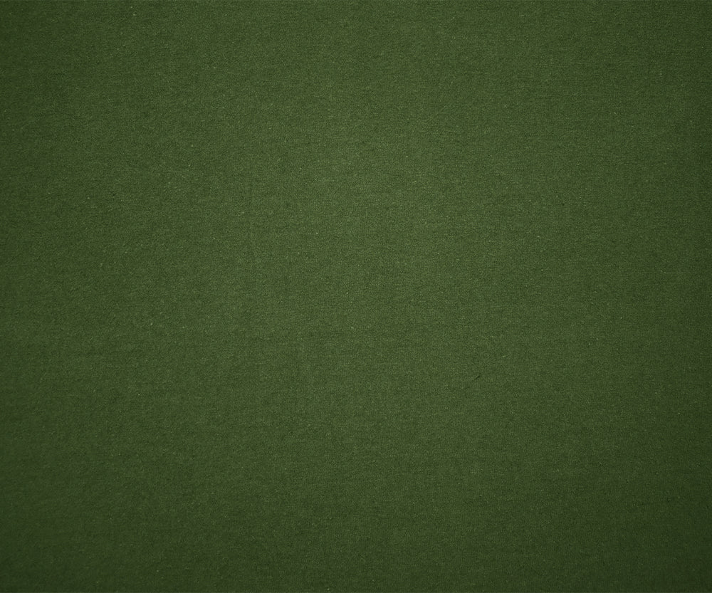 Olive Green Solid Cotton Spandex Knit Fabric - 10 oz - Reorderable