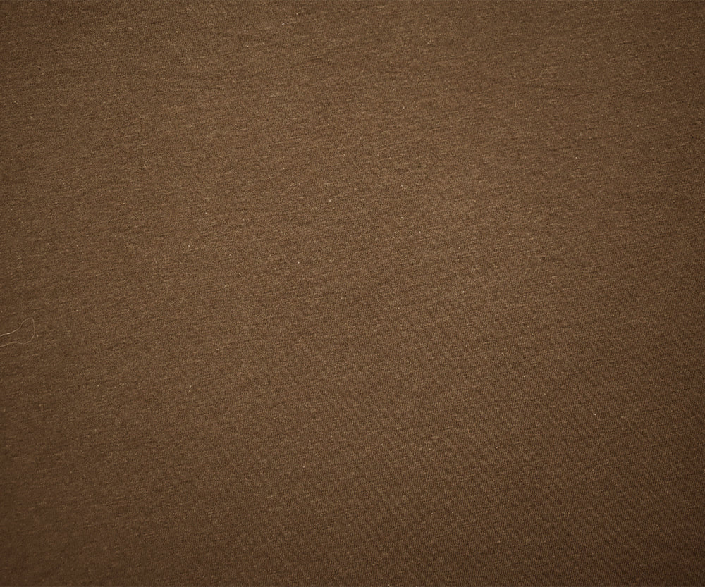 Cocoa Brown Solid Cotton Spandex Knit Fabric - 10 oz - Reorderable