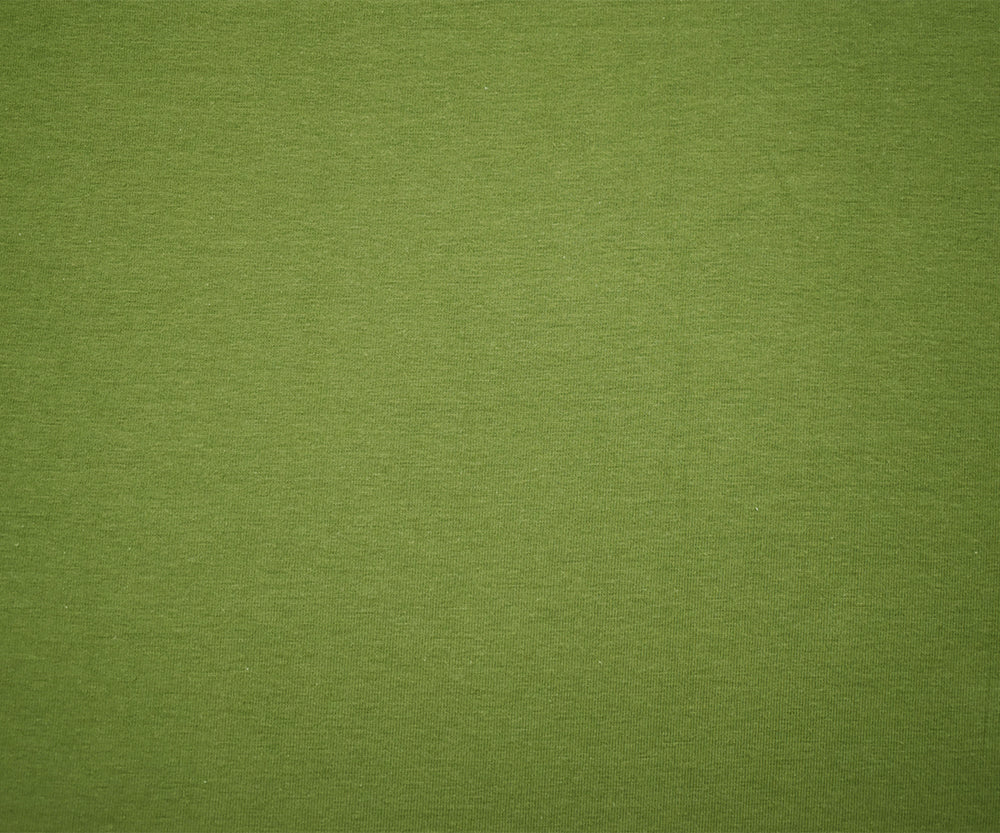 Army Green Solid Cotton Spandex Knit Fabric - 10 oz - Reorderable