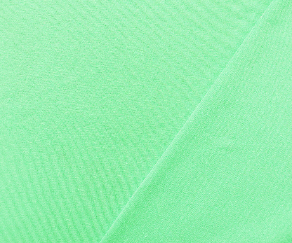 Pastel Green Cotton Solid Stretch Spandex Jersey Knit Fabric