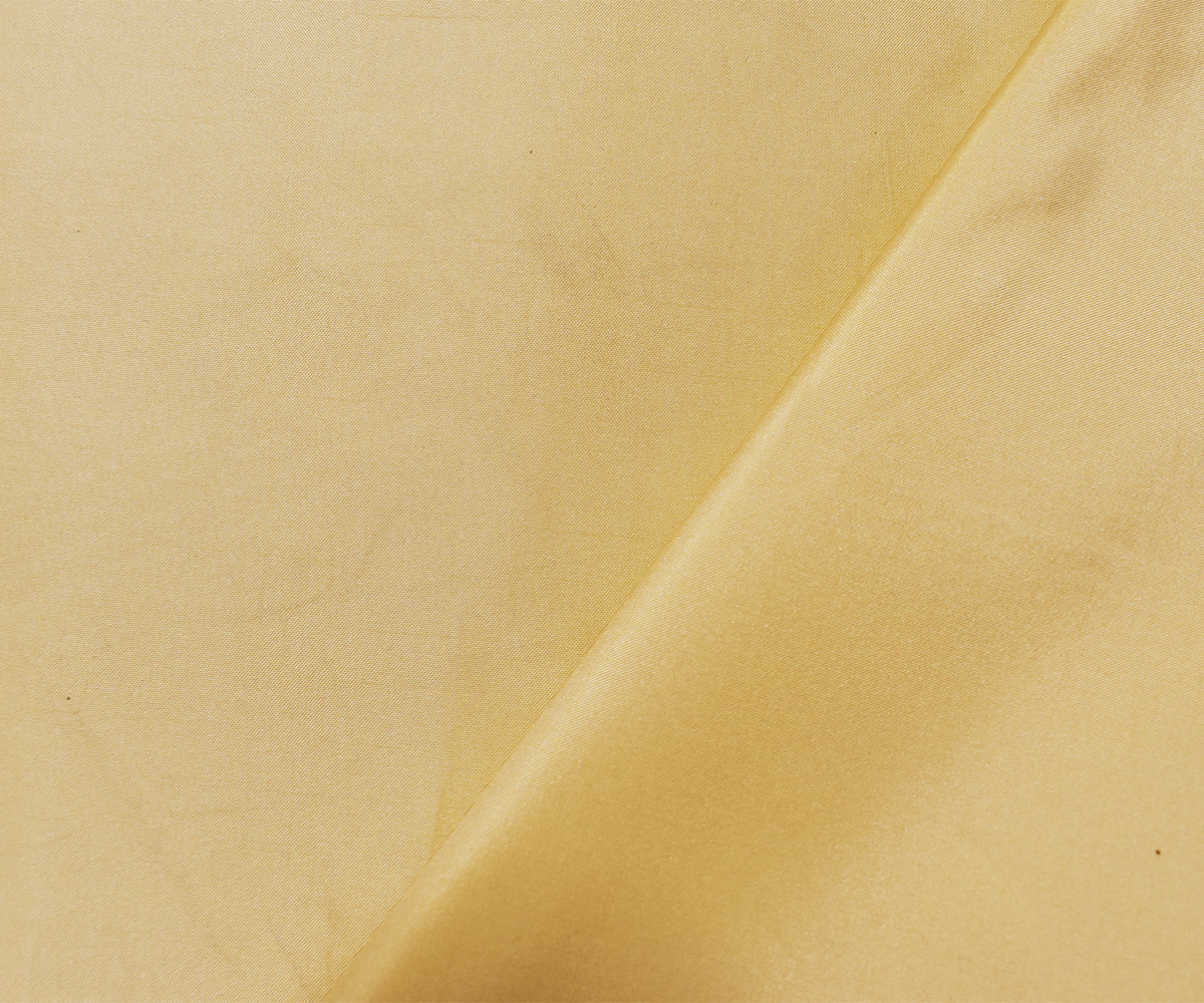 Yellow-White Beige Silk Iridescent Shantung Woven Fabric