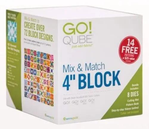 Accuquilt GO! 55229 Qube Mix & Match 4 inch Block High Country Quilts