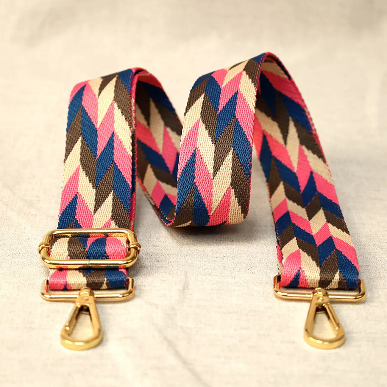 Adjustable Shoulder Strap Multicolor Chevron