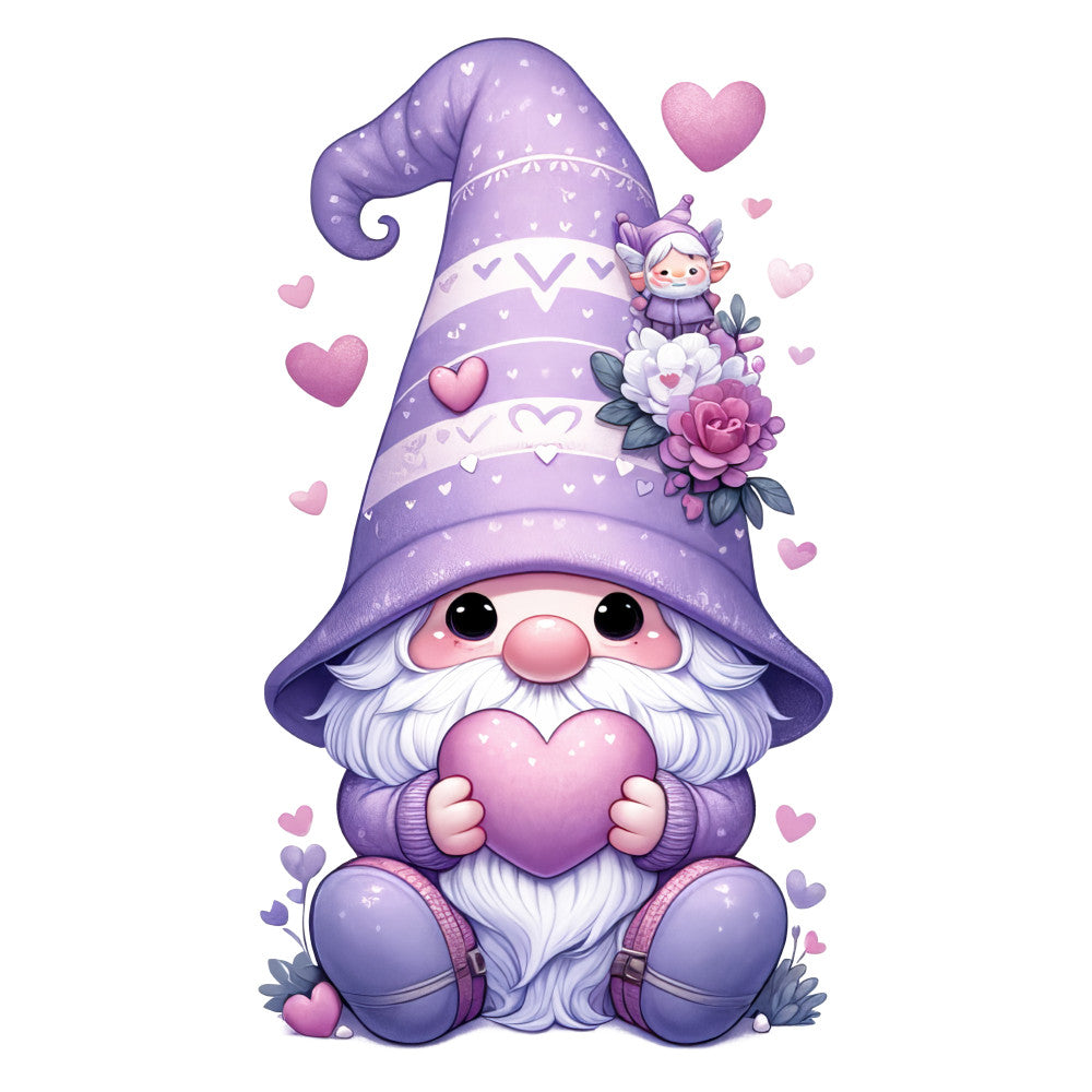 Adorable Pastel Gnome Fabric Panel 5 QuiltingFabricPanels
