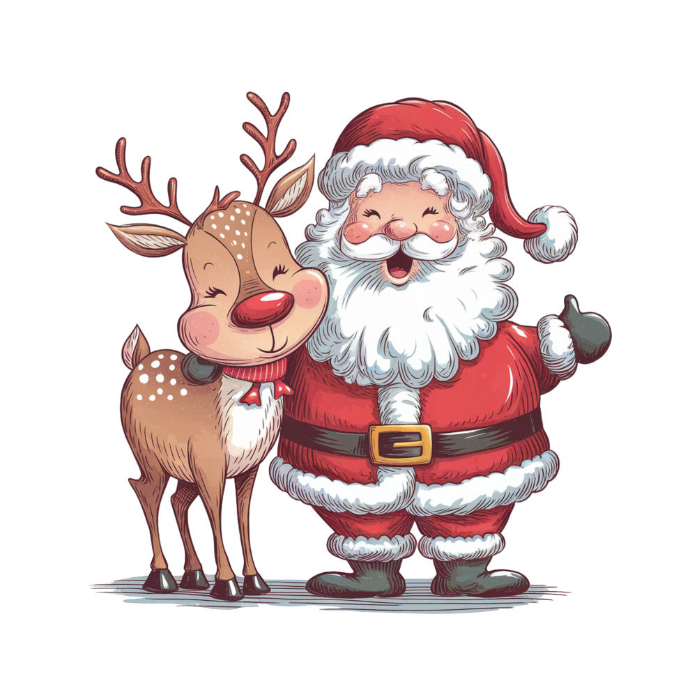 Adorable Santas Fabric Panel 16