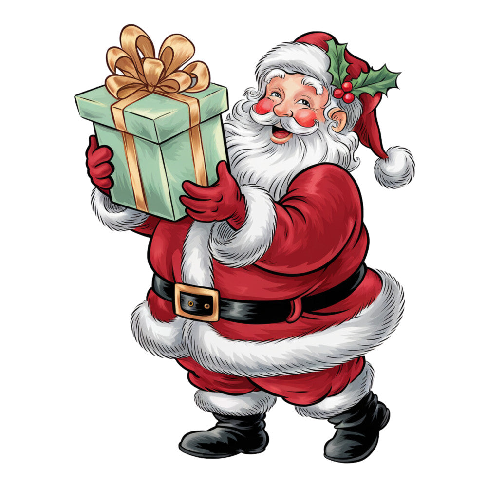 Adorable Santas Fabric Panel 4