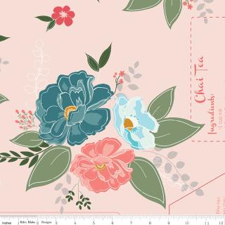 Afternoon Tea Ballerina 108 inch wideback quilt backing fabric 3-yard package by Beverly McCullough for Riley Blake Designs