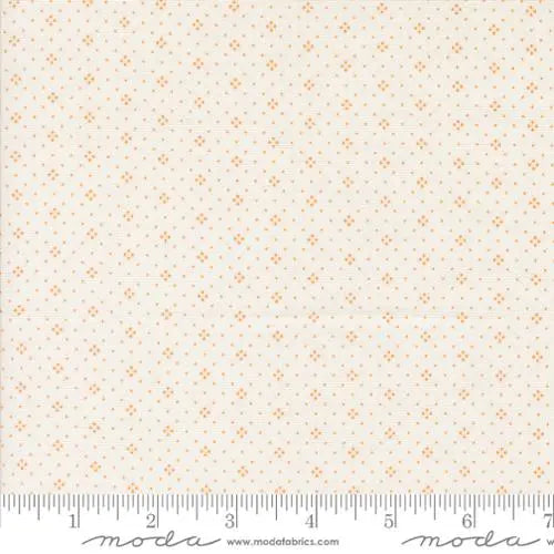 Agatha Road Eyelet Ivory Orange 44"/45" Fabric Per Yard Moda Fabrics & Supplies