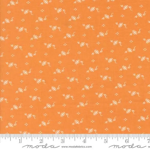 Agatha Road Pumpkin Pumpkin Dot 44"/45" Fabric Per Yard Moda Fabrics & Supplies