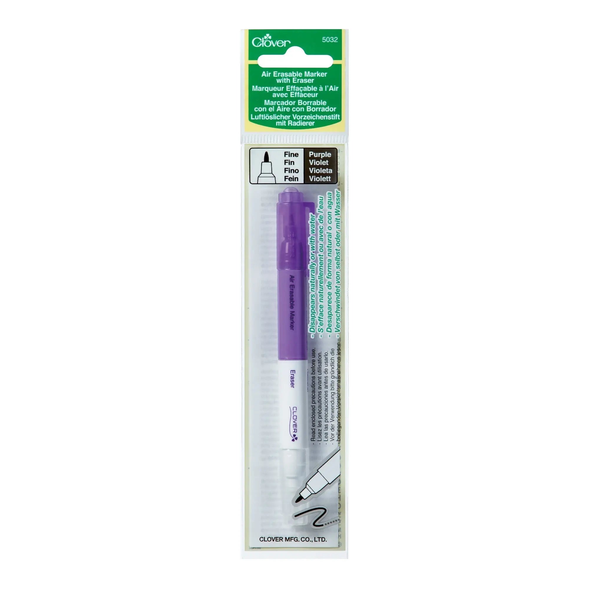Air Erasable Marker With Eraser Clover Needlecraft, Inc.