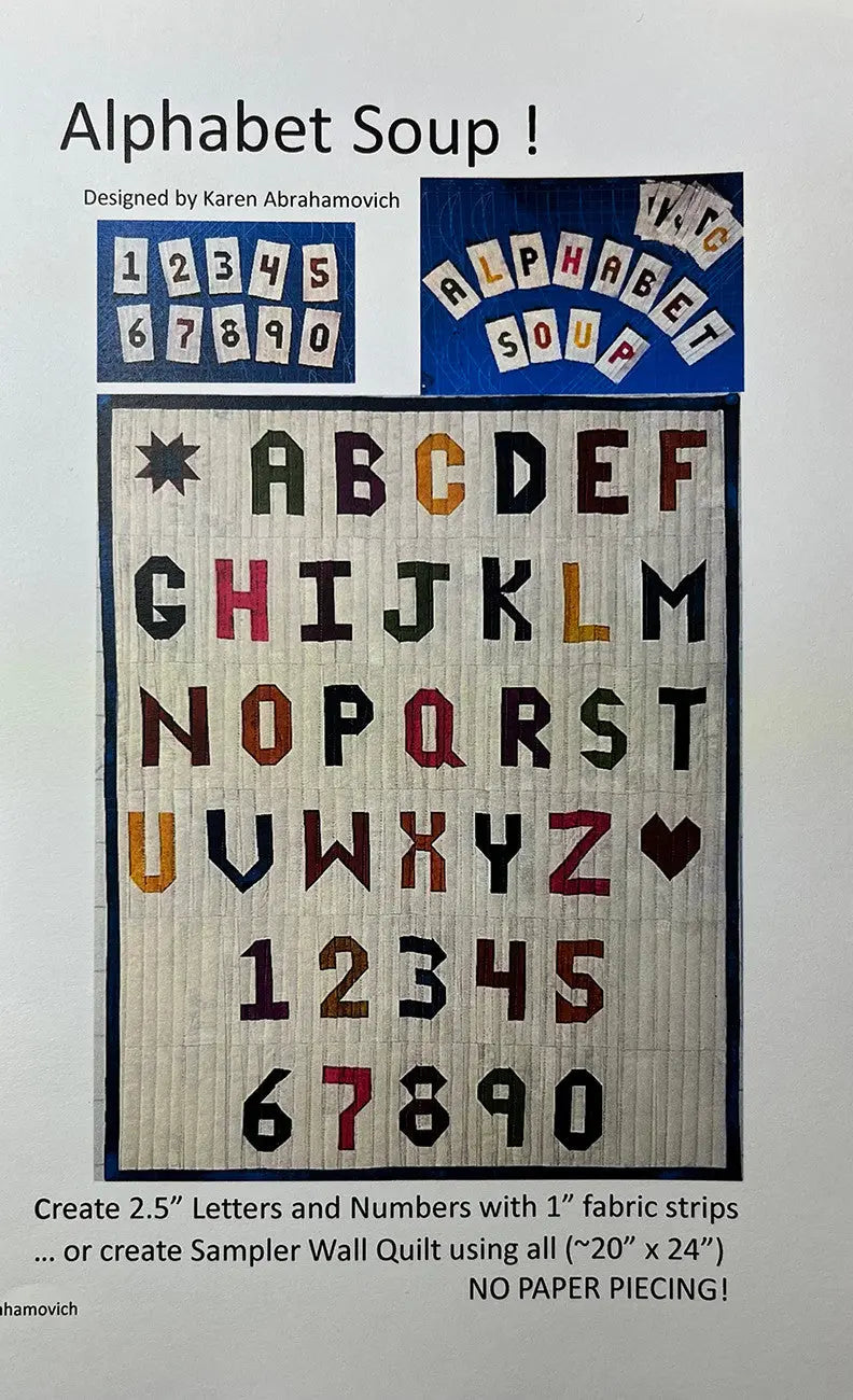 Alphabet Soup Quilt Pattern Checker Distributor