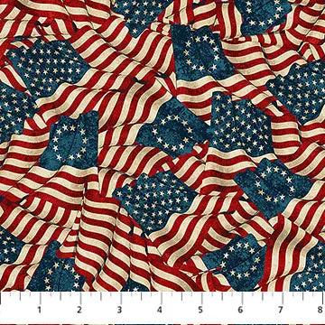America 250 - Stonehenge 28371-12 Cotton 44"/45" Fabric Per Yard Northcott