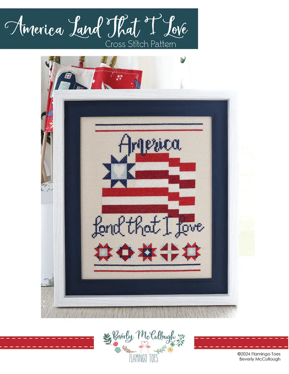 America Cross Stitch Pattern - Linda's Electric Quilters